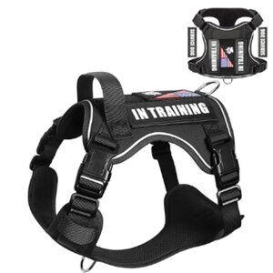 *NWT* Service Dog in Training Harness‎ Reflective Tactical Vest w/5 Patches